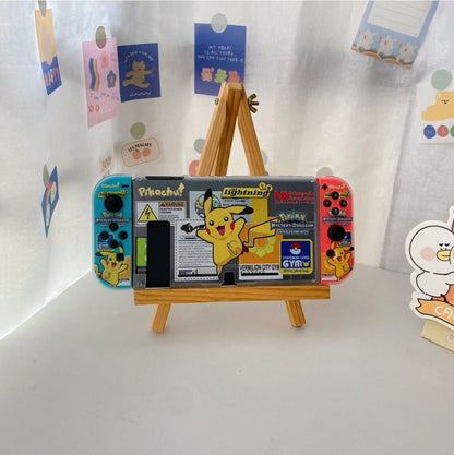 Warning Pikachu Transparent Case - Switcheries