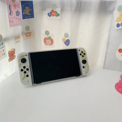 Thunder Pikachu Transparent Case - Switcheries