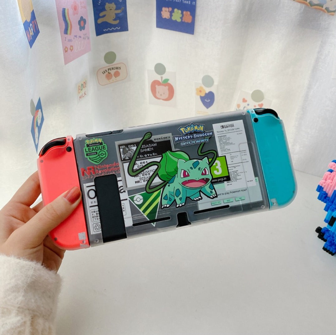 Warning Bulbasaur Transparent Case - Switcheries