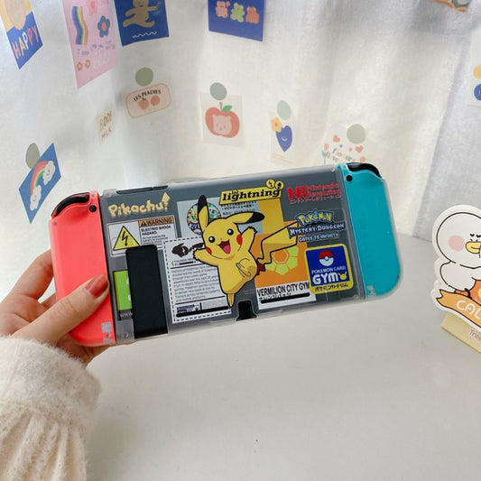 Warning Pikachu Transparent Case - Switcheries