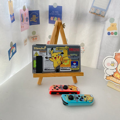 Warning Pikachu Transparent Case - Switcheries