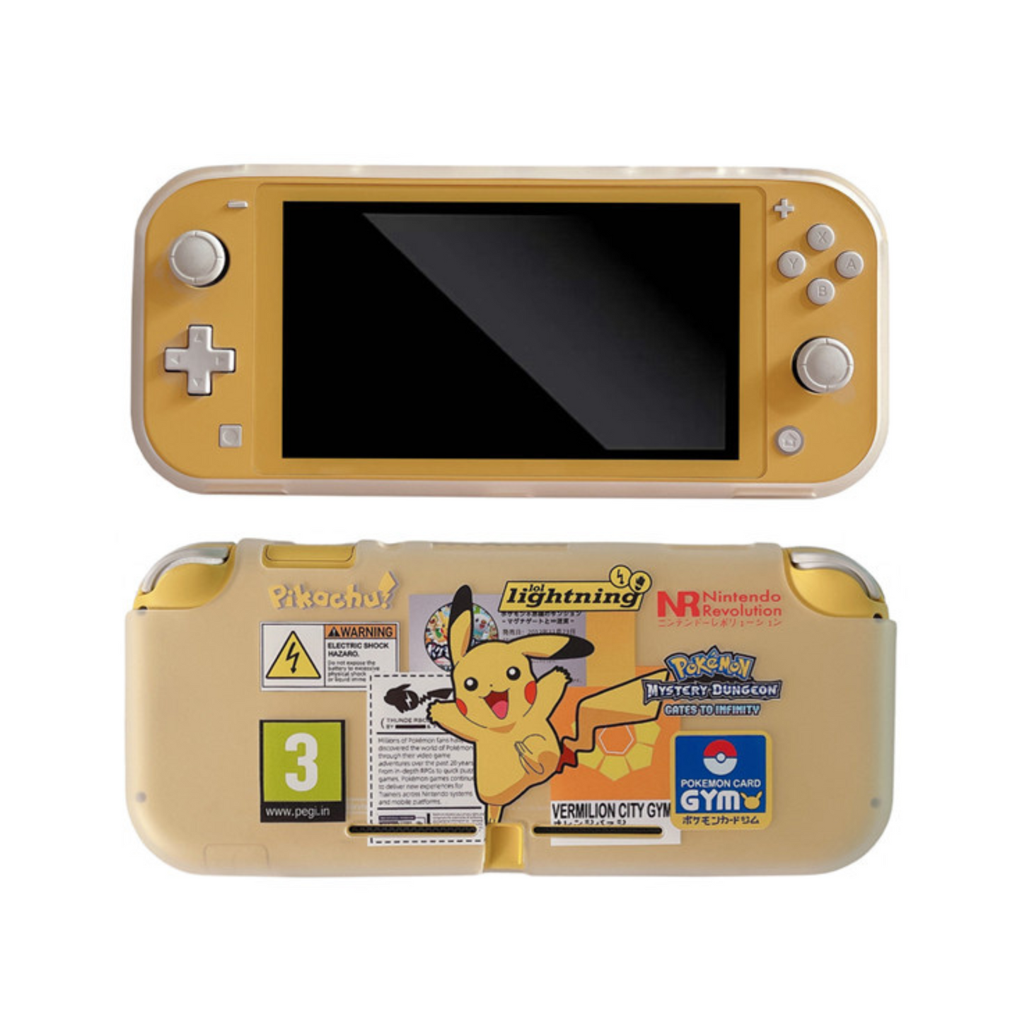 Pikachu Transparent Case - Switcheries