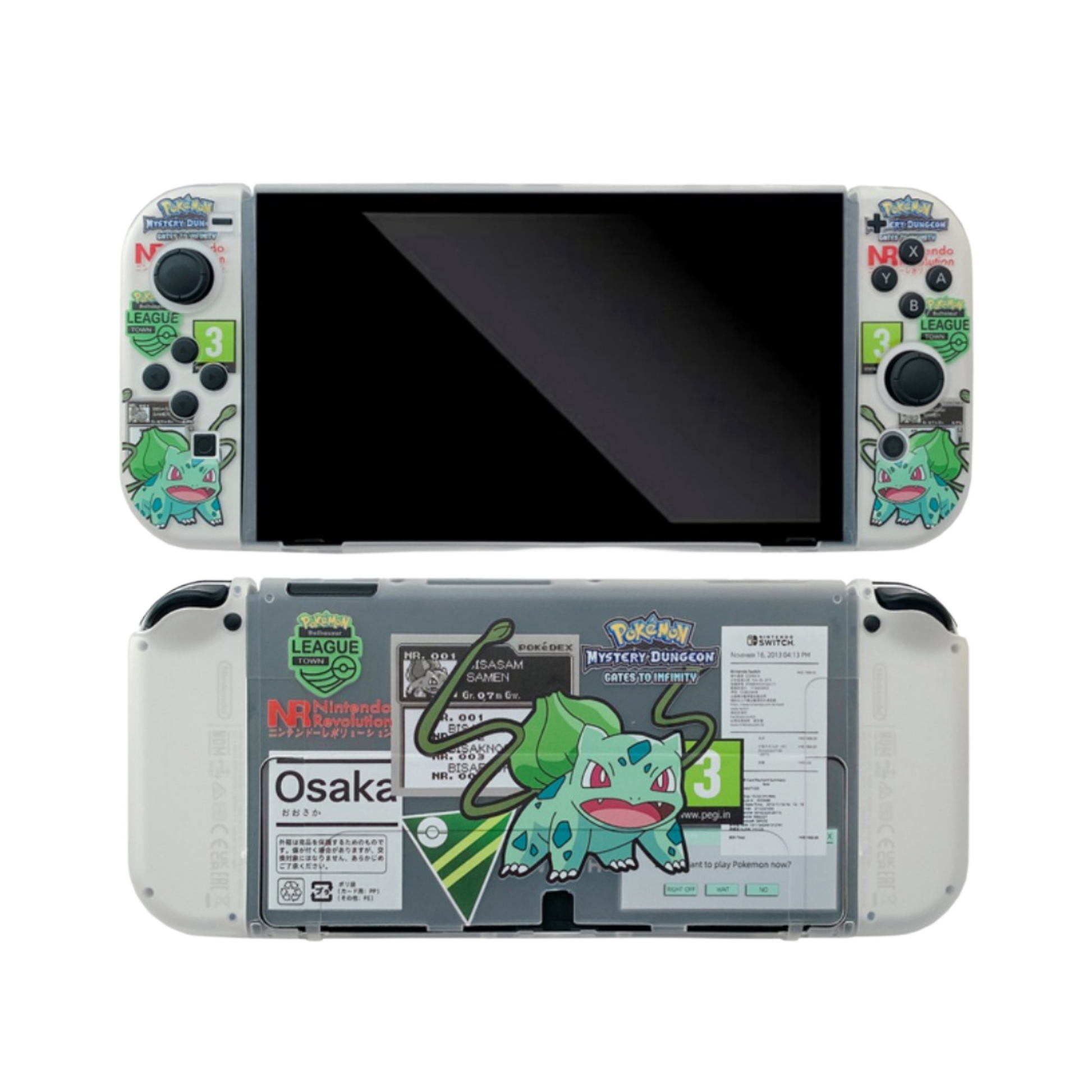 Warning Bulbasaur Transparent Case - Switcheries