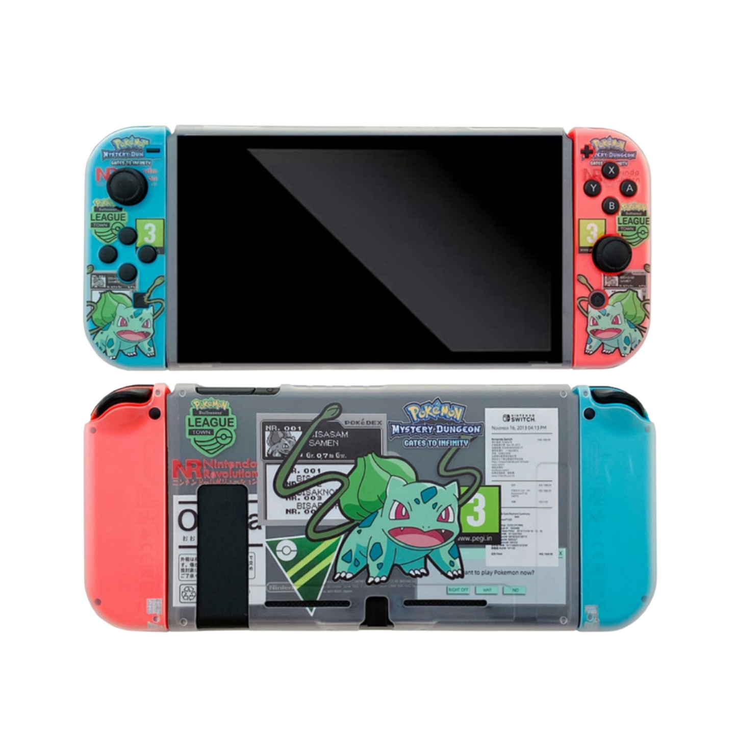 Warning Bulbasaur Transparent Case - Switcheries