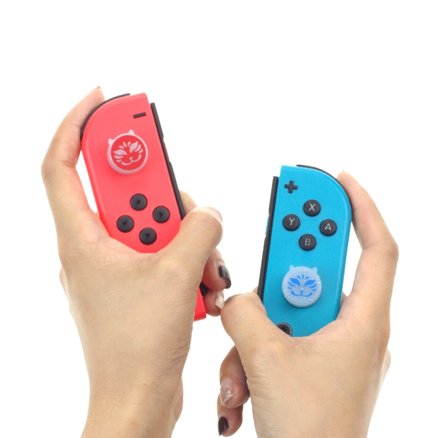 Kitsune Red & Blue Thumb Grip - Switcheries