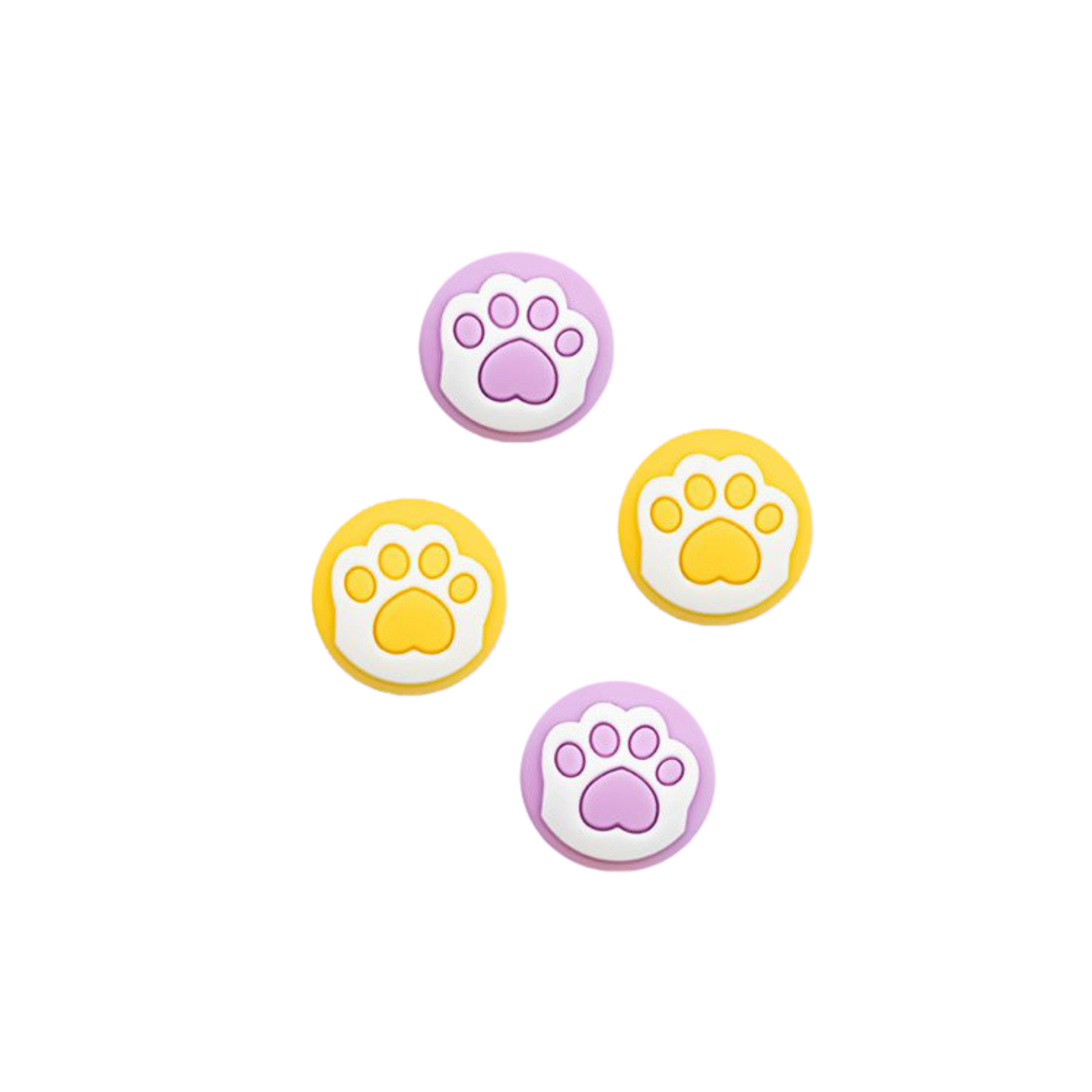 Pets Paw Thumb Grip - Purple Yellow - Switcheries